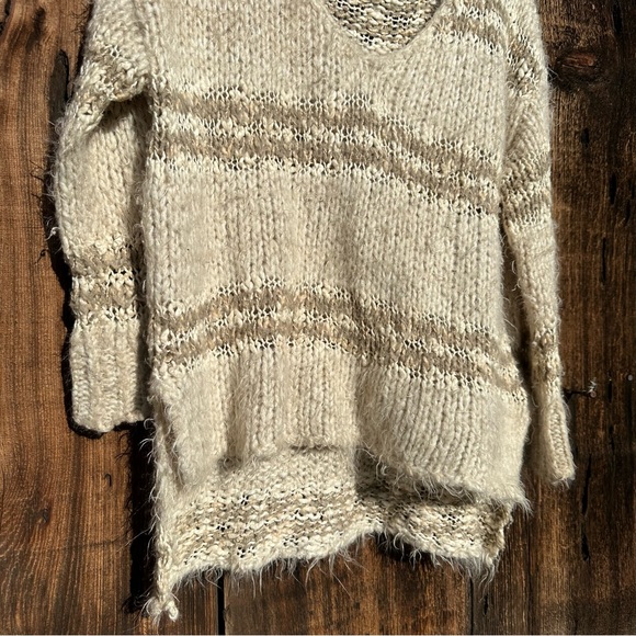Free People Tan Cream Knit Sweater - Picture 5 of 8